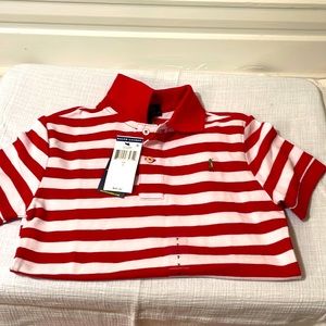 Polo Ralph Lauren short sleeve striped polo shirt for kids size 7